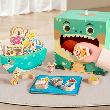 StackyZoo | Construir y aprender juntos - Bloques apilables animales Montessori para niños